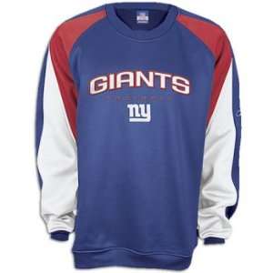    Giants Reebok Mens Tackle Twill Fleece Crew: Sports & Outdoors
