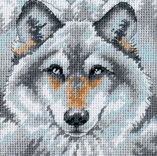   Stitched In Thread Call Of The Wolf Mini Needlepoint Kit 7211  