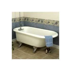  Barclay Acrylic 60 White Double Roll Top Tub ADTR60 WH WH 