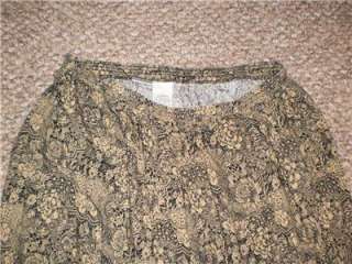 Liz Baker Floral Elastic Waist Skirt Size 3X  