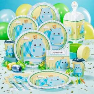    Hippo Blue Deluxe Party Pack for 8 & 8 Favor Boxes: Toys & Games