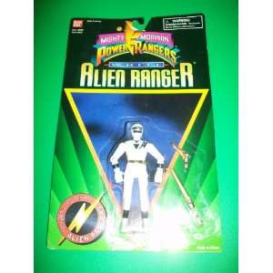  Power Rangers 1995 White Alien Ranger Action Figure MOSC 