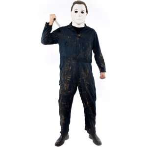   Magic Group Michael Myers Deluxe Adult Costume / Blue   Size Large