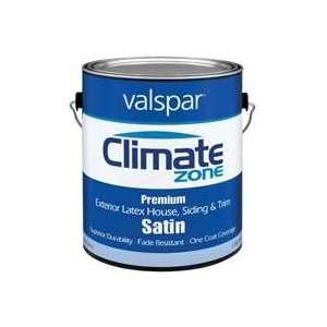  1 Gallon Satin White Climate Zone Exterior Latex House Paint 