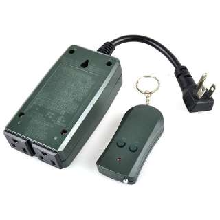 Outdoor Wireless Remote Control AC Power Outlet Plug Switch  