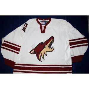  Phoenix Coyotes Blank Authentic White Jersey   Autographed 