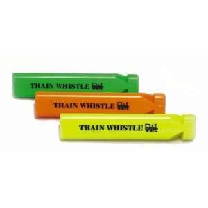  Plastic Neon Train Whistle: Musical Instruments