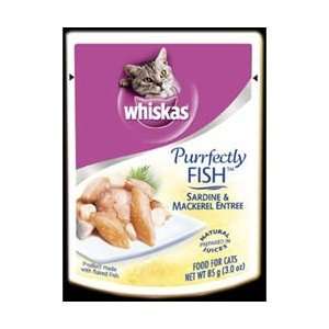  Whiskas Purrfectly FISH Sardines & Mackerel Entree Cat Food 