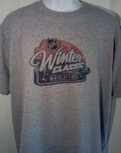 2009 Winter Classic BLACKHAWKS vs. RED WINGS Throwback T Shirt XX 