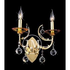 Whimsical Design Wall Sconce Dressed with European or Swarovski 
