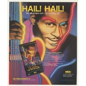  1988 Chuck Berry Hail! Hail! Rock N Roll Print Ad (Music 