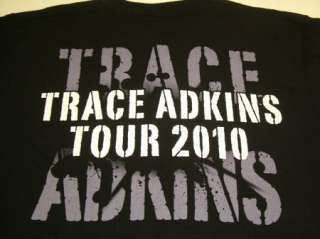 TRACE ADKINS CONCERT t shirt 2010 TOUR L  