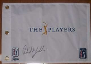 PHIL MICKELSON*SIGNED*AUTOGRAPHED*TPC SAWGRASS*PIN*FLAG*THE PLAYERS 