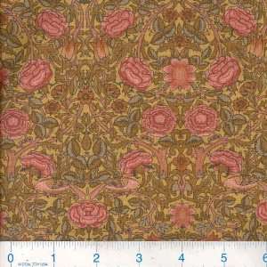   Rose Chintz Amber/Clay Fabric By The Yard: Arts, Crafts & Sewing