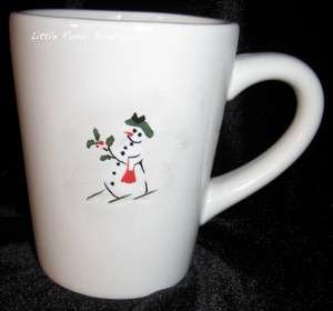 William Sonoma Christmas Holiday Mug Snowman Replacement Green Hat 