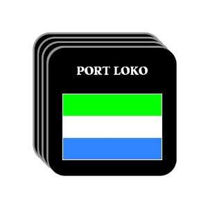  Sierra Leone   PORT LOKO Set of 4 Mini Mousepad Coasters 