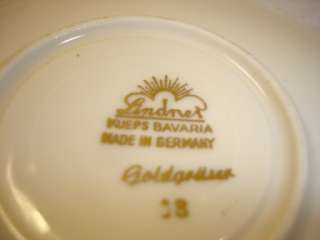 Bavaria Lindner Germany demitasse tea set service for 6  
