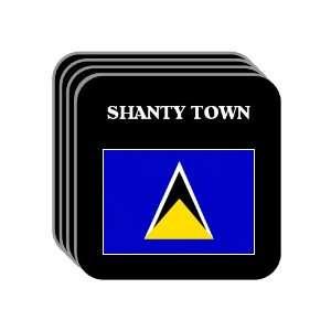  Saint Lucia   SHANTY TOWN Set of 4 Mini Mousepad 