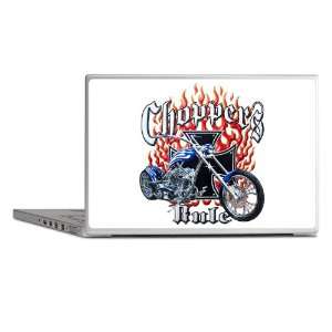 Laptop Notebook 11 12 Skin Cover Choppers Rule Flaming Motorcycle and 