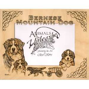 Bernise Mountain Dog Laser Engraved Photo Matte 12 X 18:  