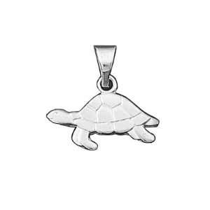    Sterling Silver Sea Turtle Terrapin Tortoise Pendant Jewelry