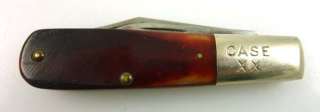 Vintage Case XX 1940 Redbone Barlow 62009 1/2 Double Blade Folding 