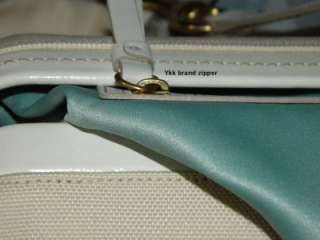   BRAIDED Canvas/Leather Pocket Satchel Bag EUC 6677 Auth $698  