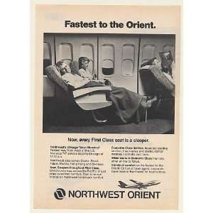  1981 Northwest Orient Airlines First Class Seat Sleeper 