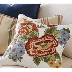    Pottery Barn Shangri la Embroidered Pillow Cover: Home & Kitchen