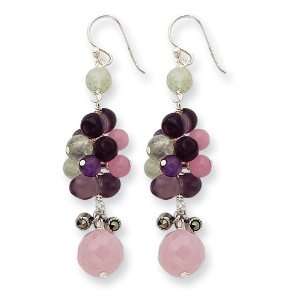   Prehnite/Lavender & Green Quartz Earrings West Coast Jewelry Jewelry