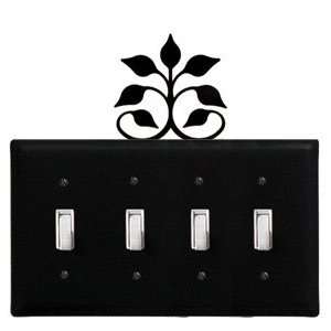 New   Leaf Fan   Quad. Switch Electric Cover by Village Wrought Iron 