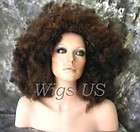 Wigs Medium Chestnut Brown Huge Jumbo Afro Wig