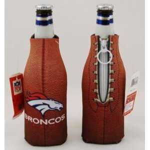   NFL Denver Broncos Football Bottle Coolie Koozies: Sports & Outdoors