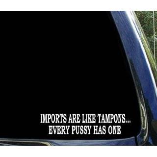   WHITE   funny Vinyl Decal Window Sticker   chevy ford sticker decal