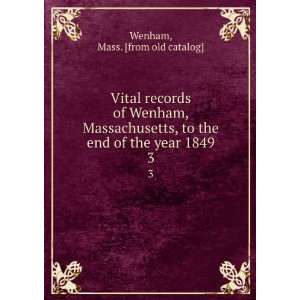  Vital records of Wenham, Massachusetts, to the end of the 