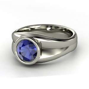  Akira Ring, Round Sapphire 14K White Gold Ring Jewelry