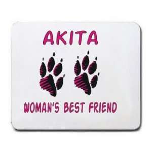  AKITA WOMANS BEST FRIEND Mousepad