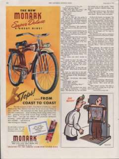 date of original advertisement 1947 company name monark silver king 