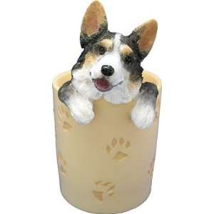  Tricolored Welsh Corgi Pencil Cup Holder: Office Products