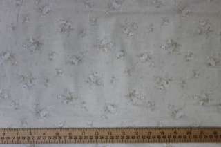 Whitewash Crabapple Hill Fabric White Faded Bouquets 10  