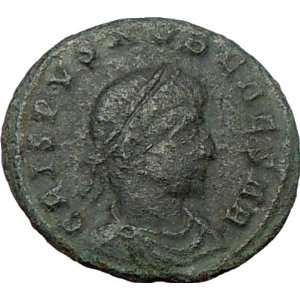 CRISPUS Caesar 317AD Very Rare Authentic Ancient Roiman Coin Crispus w 