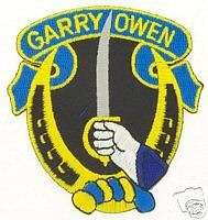 ARMY 7TH CAVALRY GARRY OWEN SHOULDER VEST PATCH  