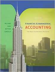 Financial and Managerial Accounting, (0072996501), Jan Williams 