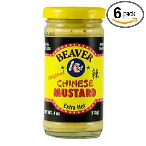 Beaverton Chinese Hot Mustard, 4 Ounce (Pack of 6)  