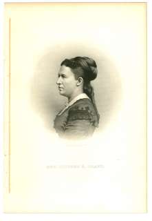 1881 ENGRAVING~ Ladies of the White House ~ JULIA GRANT  