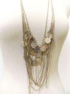 NEW CHAN LUU Multi chain Vintage Gold Silver Necklace  