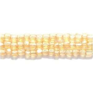   Seed Glass Bead, Size 9/0, Transparent Luster Light Topaz, 3000 Pack