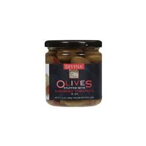 Divina Olives Stf W/ Sundrd Tomato (Economy Case Pack) 7.8 Oz Jar 