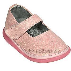  Wee Squeak Baby Toddler Girl Pink Sparkle Maryjane Shoes 3 
