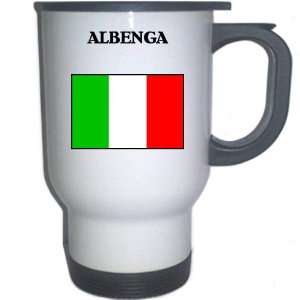  Italy (Italia)   ALBENGA White Stainless Steel Mug 